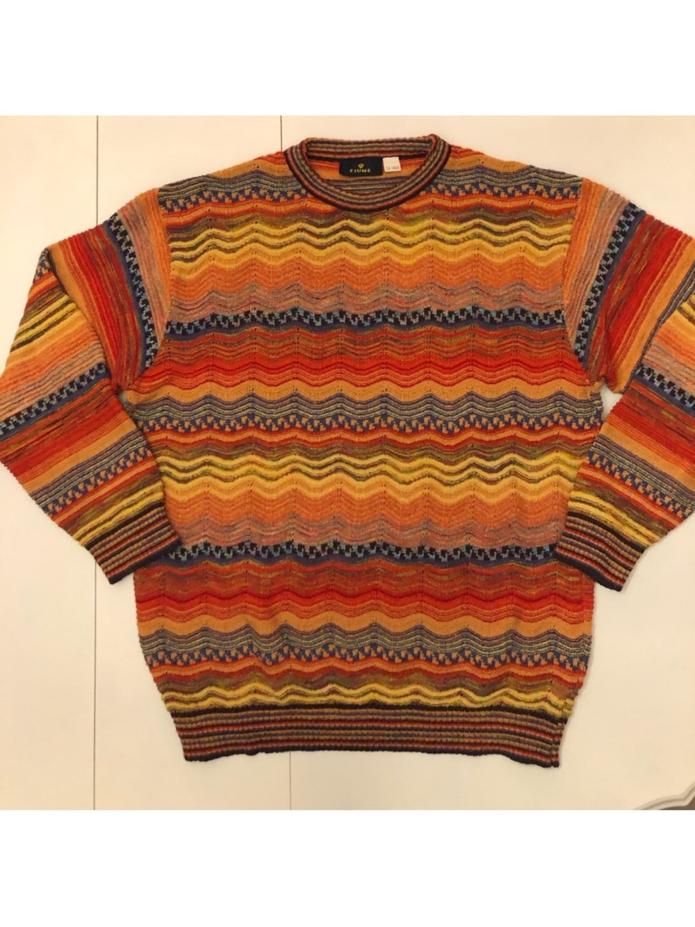 Italian coogi / Missoni style sweater